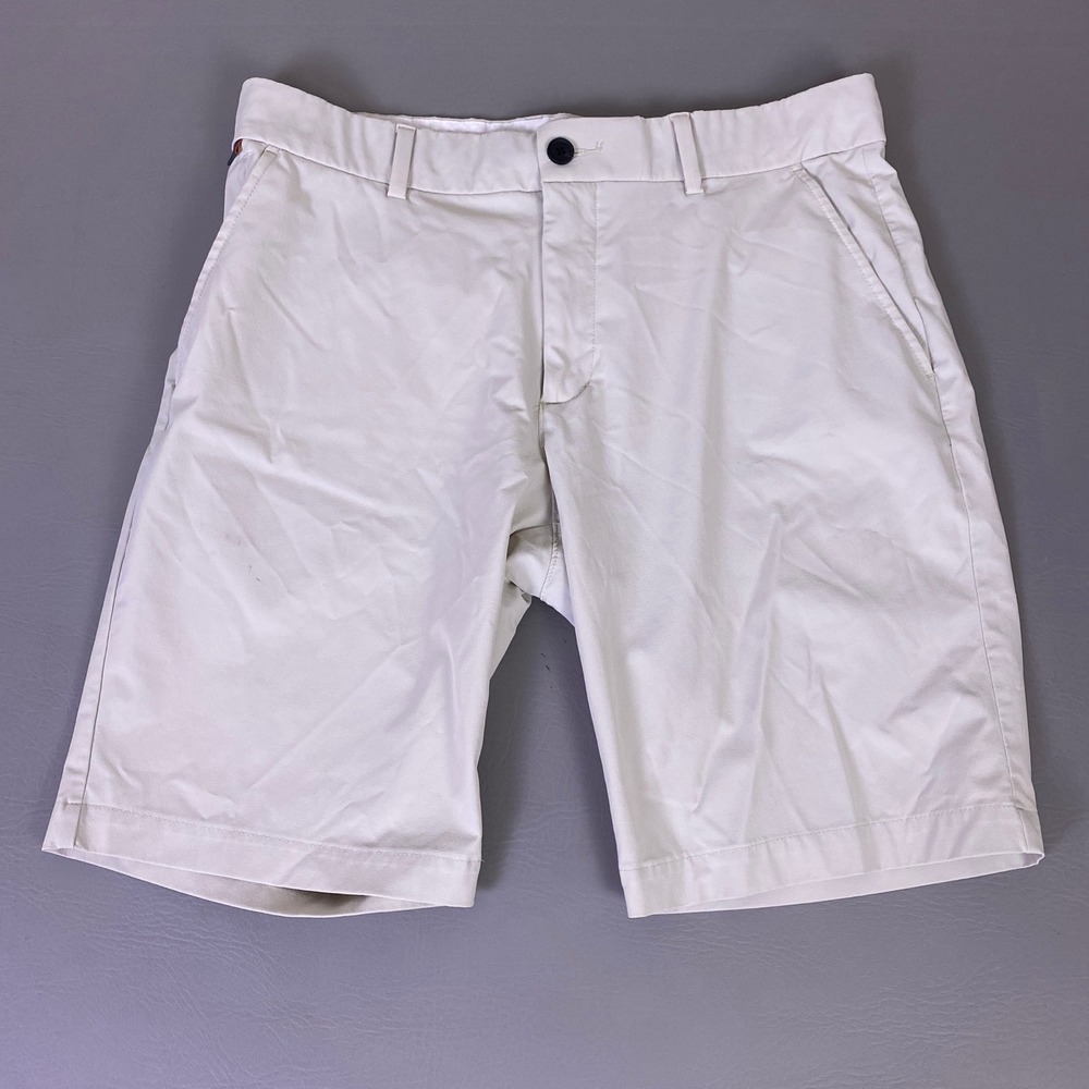 KJUS Golf Shorts Men's Size 35 Regular Fit Light Gray Iver Stretch *Wear